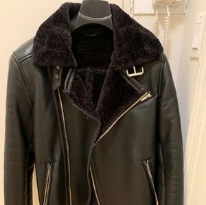 Zara Leather Fur jacket